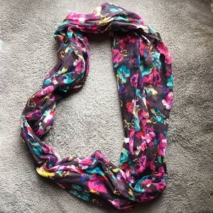 Floral infinity scarf